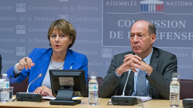 Patricia Adam, Présidente de la commission et Jean-Jacques Bridey, député