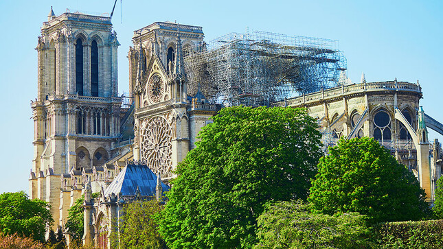 Notre Dame de Paris - après l'incendie
